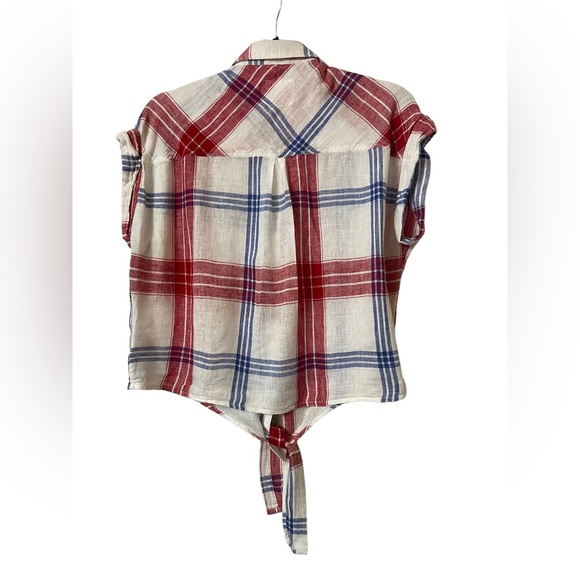 Rails Amelie button down Carmine Blue White size medium, excellent condition - Picture 5 of 8